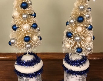 Blue christmas decor  Etsy