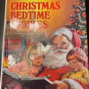 1990 Christmas Bedtime Stories, Children&#39;s Christmas Storybook, Vintage Children&#39;s Book, Holiday book, Kid&#39;s Christmas Stories
