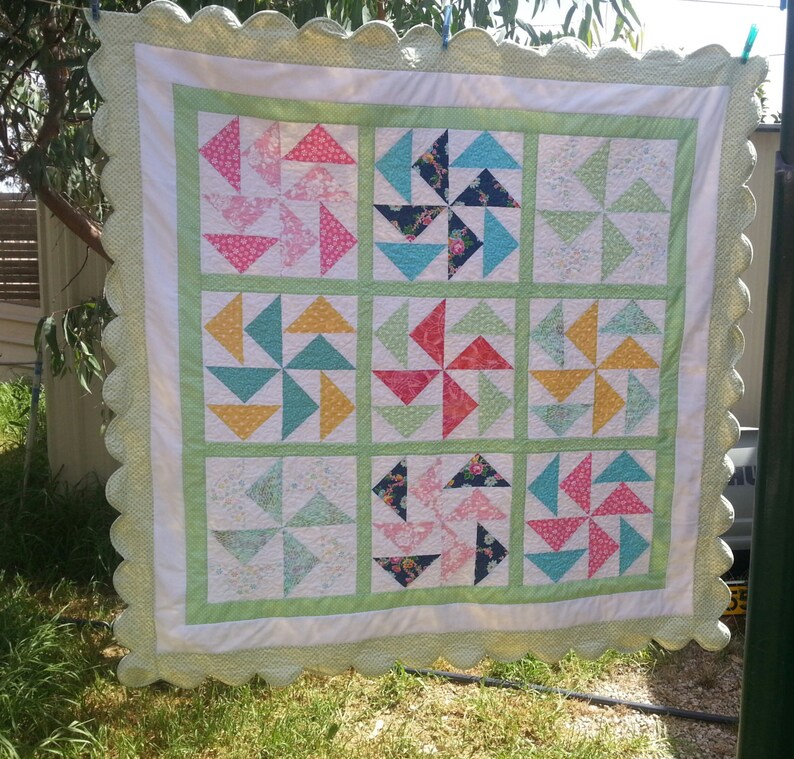 Handmade Single Quilt or Sofa Throw or Made to Measure. Etsy