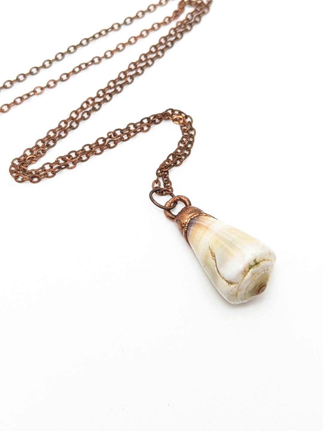 Large Seashell Necklace // Ocean, Shell, Beach, Handmade, Electroformed