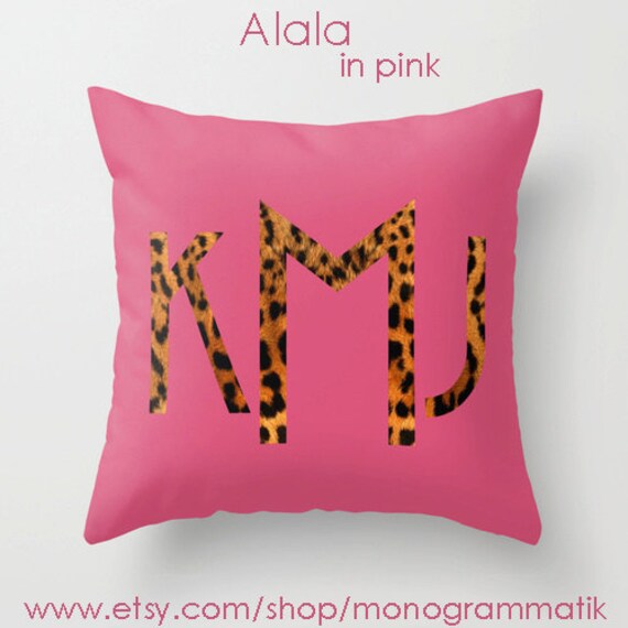 Monogram Personalized Custom Pillow Cover 16x16 Couch Art Etsy