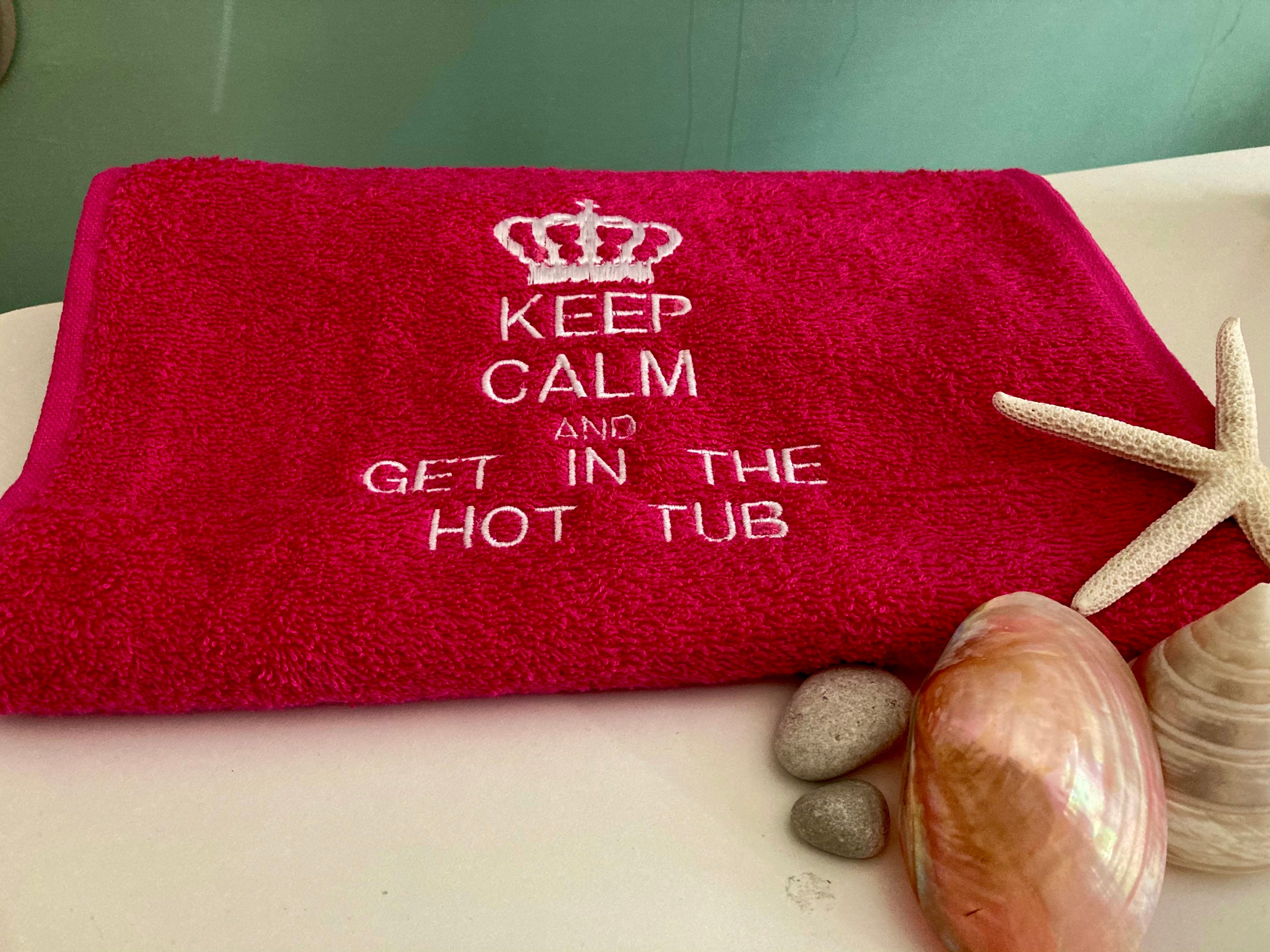 Personalised Hot tub Swimming / Hand towel / accessory/ Etsy
