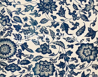 Flowers Digital Paper "Chinese Ornament 013" Printable Scrapbook Paper for Scrapbooking, Decoupage, Prints...