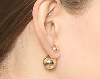 dior double sided earrings
