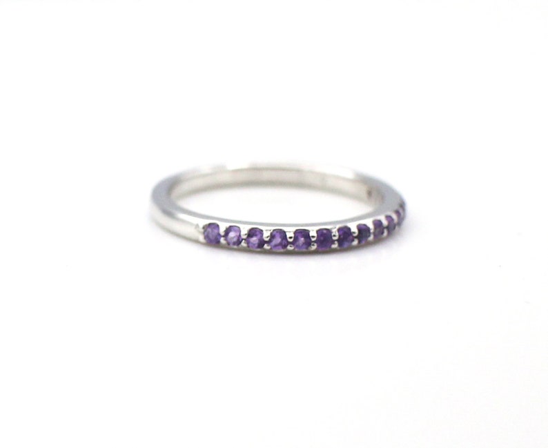 Dainty Jewelry Christmas Gift Birthstone 14k solid gold Natural Purple Amethyst Ring
