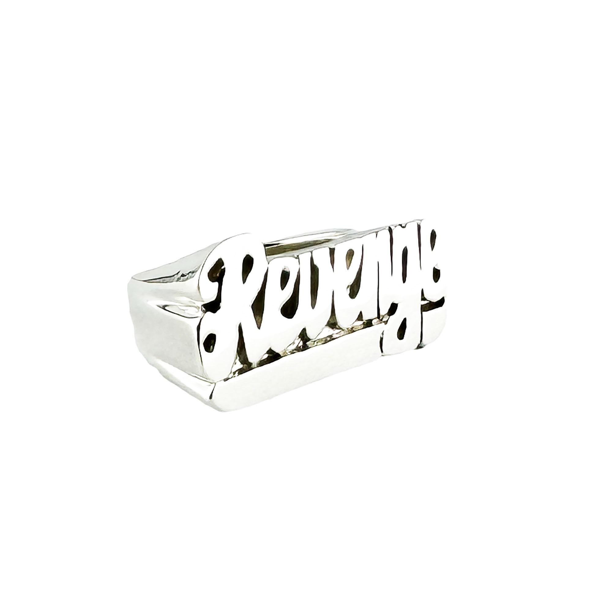 Revenge Ring in Silver Old School Ring Solid Heavy Weight - Etsy