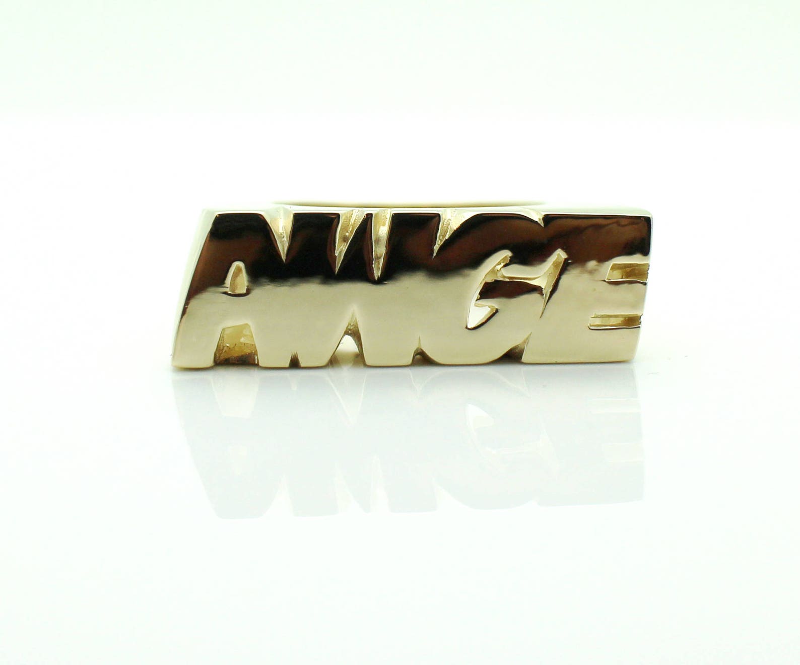 Ian Connor AWGE Ring 14K Yellow, White or Rose Gold. 