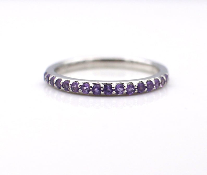 Dainty Jewelry Christmas Gift Birthstone 14k solid gold Natural Purple Amethyst Ring