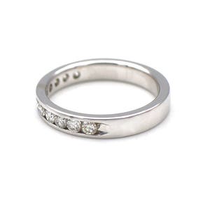 Diamond Wedding Band 14k White Gold 0.7ct / Wedding Band image 3