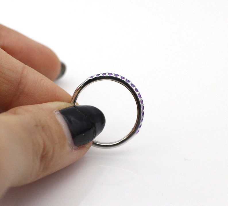 Dainty Jewelry Christmas Gift Birthstone 14k solid gold Natural Purple Amethyst Ring