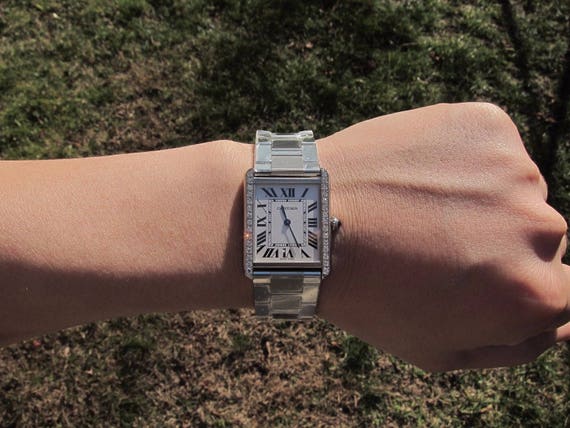 cartier tank large watch