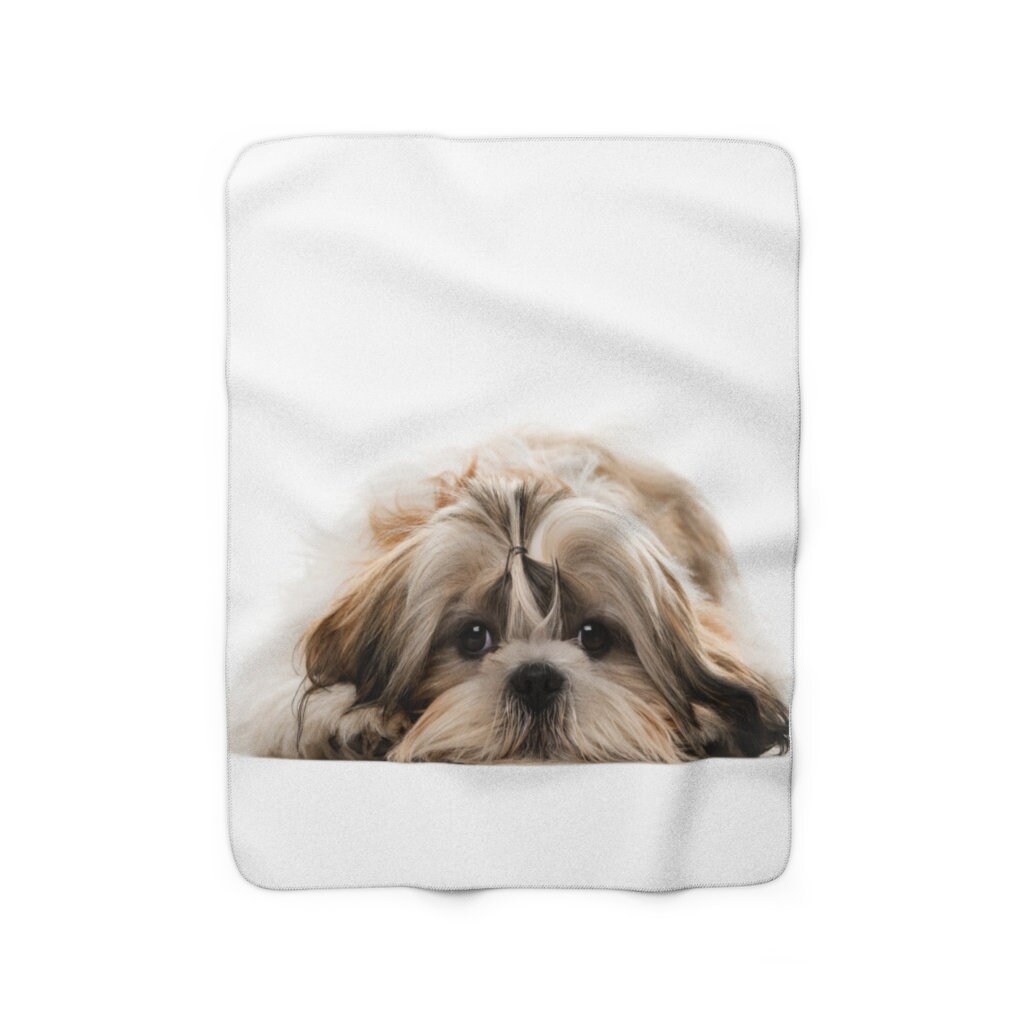 Shih Tzu Blanket Shih Tzu Dog Lover Gift Fleece Blanket Etsy