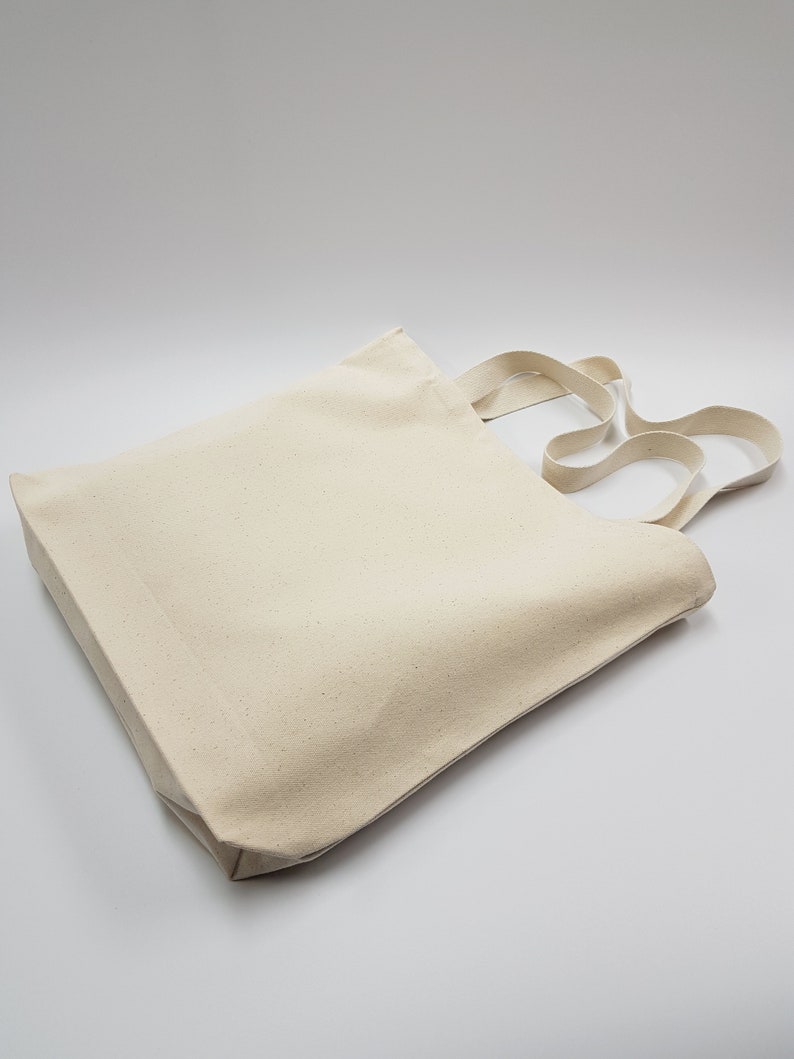 16 17 Plain unbleached Cotton canvas tote bag Etsy