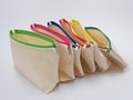 100% Cotton Cosmetic Pouch Bag / Heavy duty cotton canvas fabric / Pencil pouch / Organizer product logo