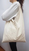 Plain unbleached Cotton Oxford tote bag, Mareket bag, Eco friendly cotton fabric product logo