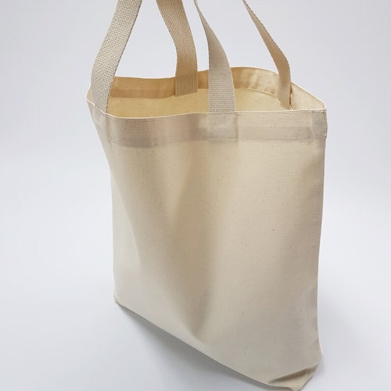 11 13 Plain Unbleached Cotton Oxford Tote Bag/ Market Bag/ Eco Friendly