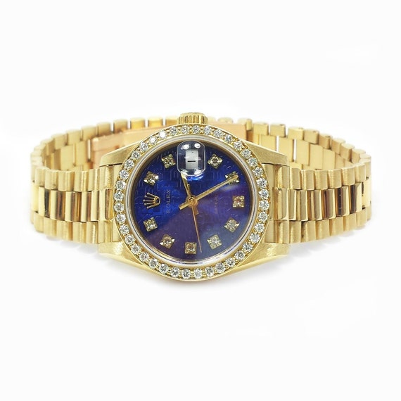 Rolex president datejust 18k yellow gold 26mm ladies watch 69178 sale