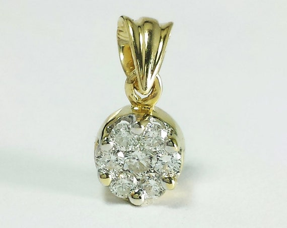 14k Yellow Gold 7-stone Round Cut 