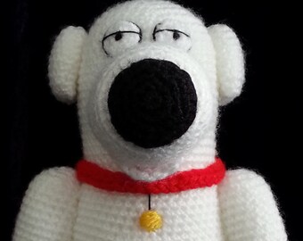 Brian Griffin FAMILY GUY Crochet  PDF Pattern - Written in English uk terms