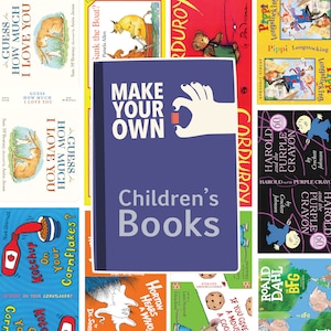 Machen Sie Ihre eigenen Minibücher - Kinderbücher - Buchumschläge Digitaler Download