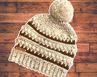 The Vagabond Crochet Beanie / Toboggan / Hat / Toque PATTERN ONLY