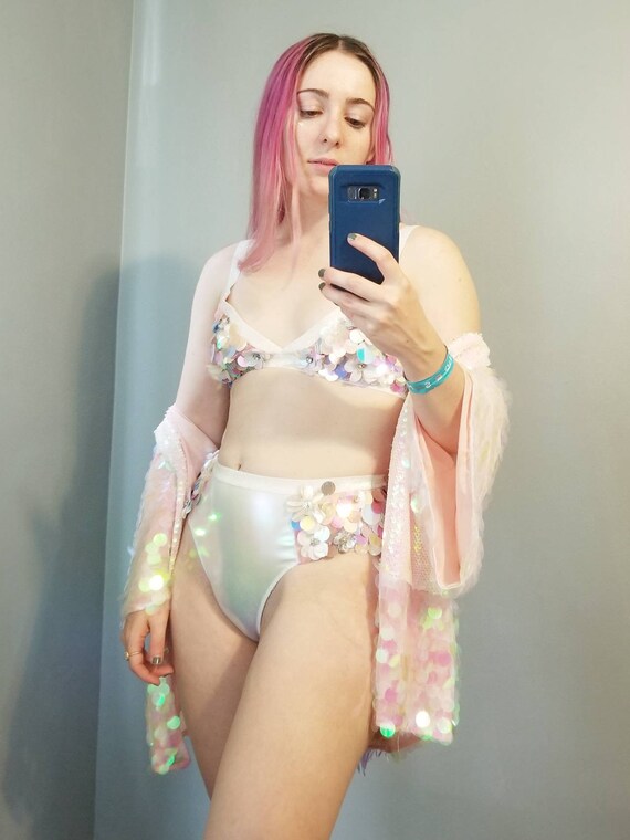 iridescent bralette