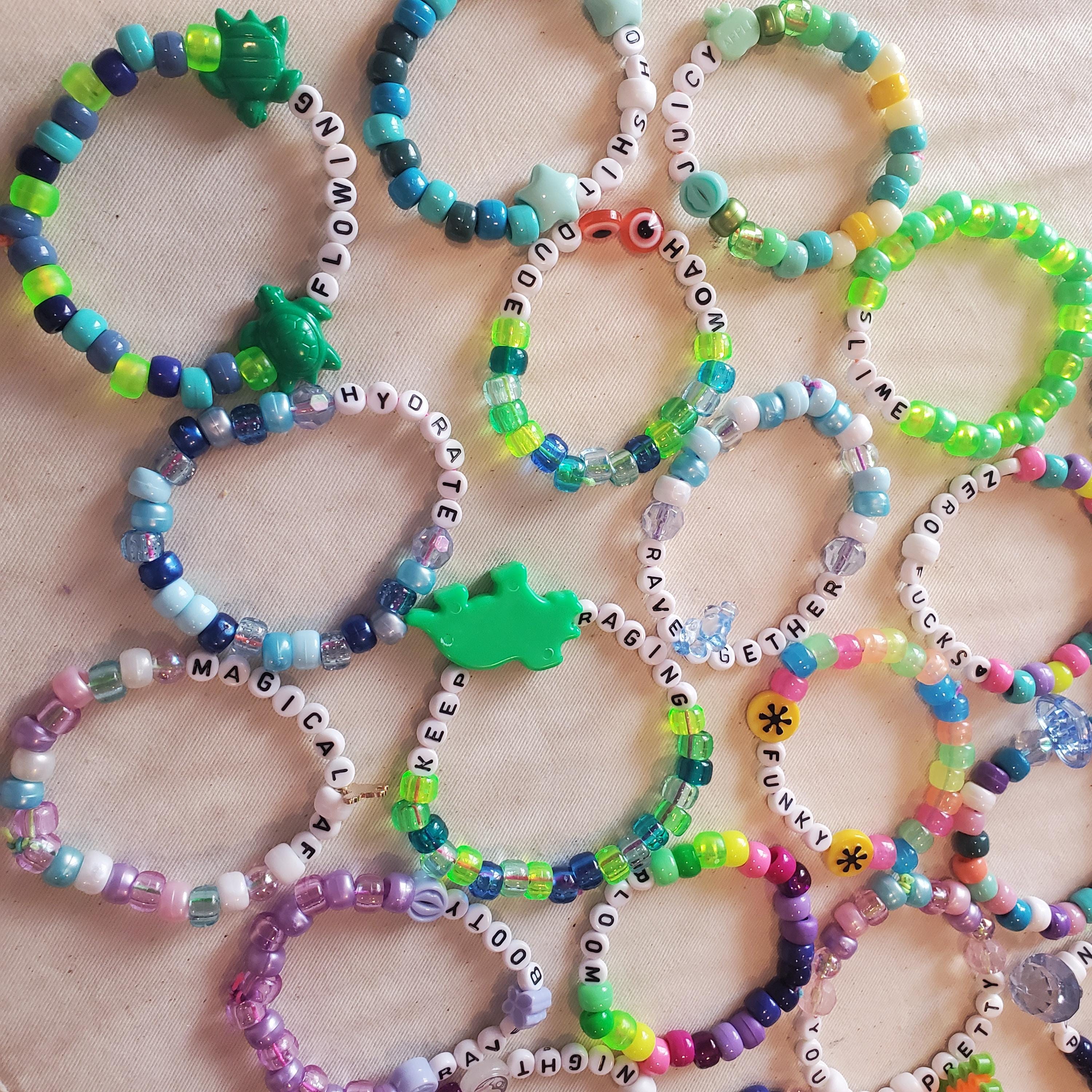 Kandi Raveブレスレット | EDMフェスティバルジュエリー | ビーズ