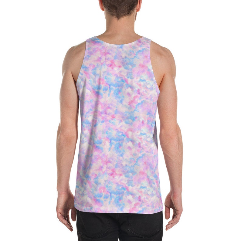 Mens Tank Top Pastel Tie Dye for Rave Festival or Pride Etsy