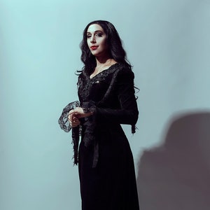 Morticia Addams Costume Etsy UK