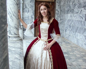 Belle Christmas Dress Downloadable Cosplay Template
