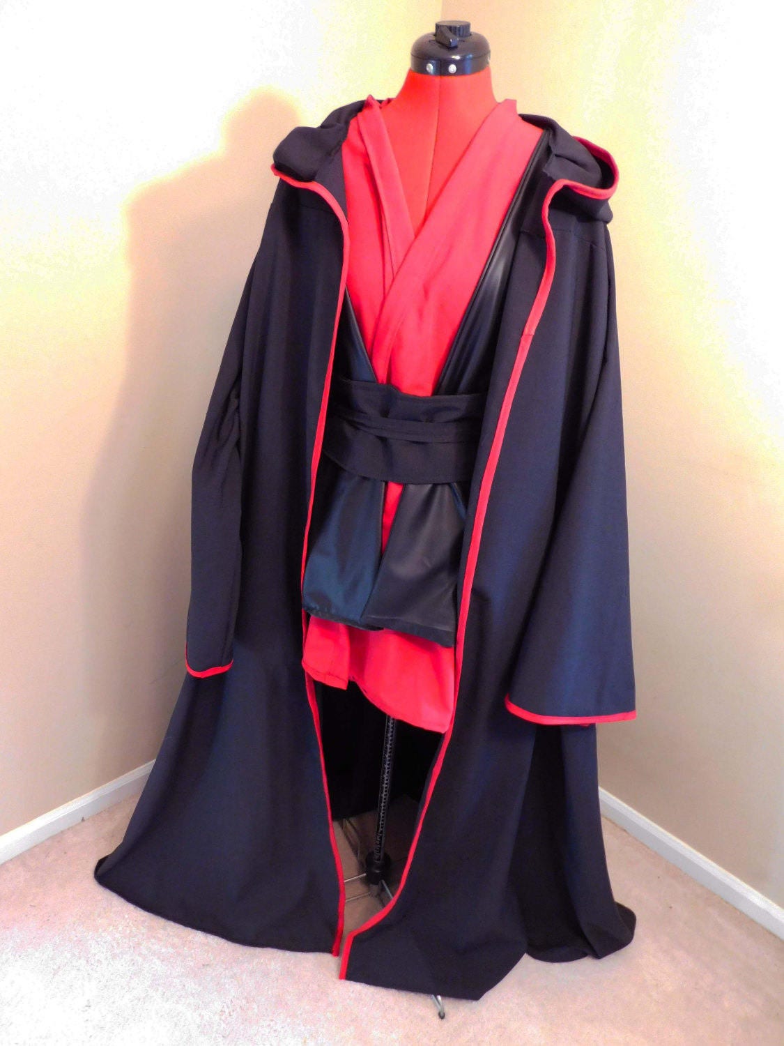 Star Wars Red Sith Robe Tunic Obi and Tabbard Costume Etsy