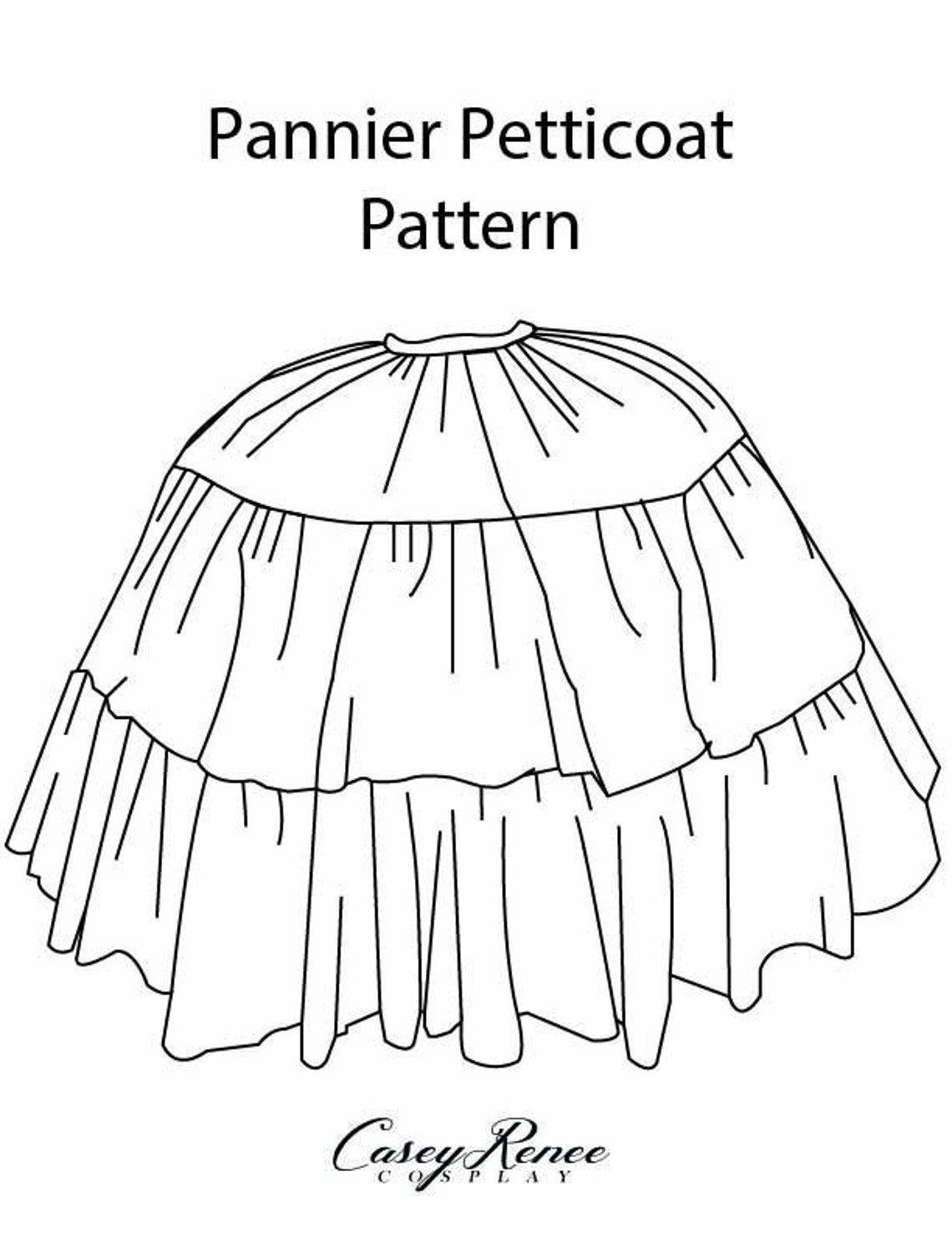 Pannier Petticoat Pattern | Etsy