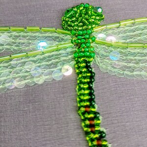 Tambour Embroidery Kit Dragonfly for beginner DIY Luneville Embroidery kit zdjęcie 6