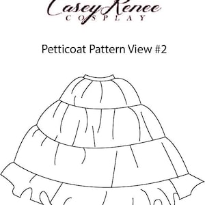 Full Length PDF Petticoat Pattern for Ballgowns image 3