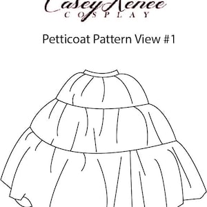 Full Length PDF Petticoat Pattern for Ballgowns image 2