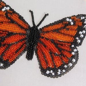 Tambour Embroidery Kit Monarch Butterfly for beginner DIY Luneville Embroidery kit image 8