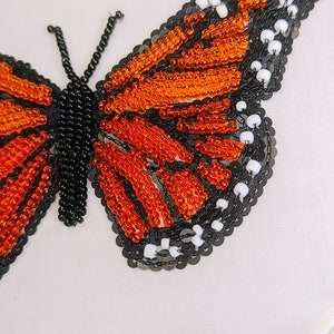 Tambour Embroidery Kit Monarch Butterfly for beginner DIY Luneville Embroidery kit image 7