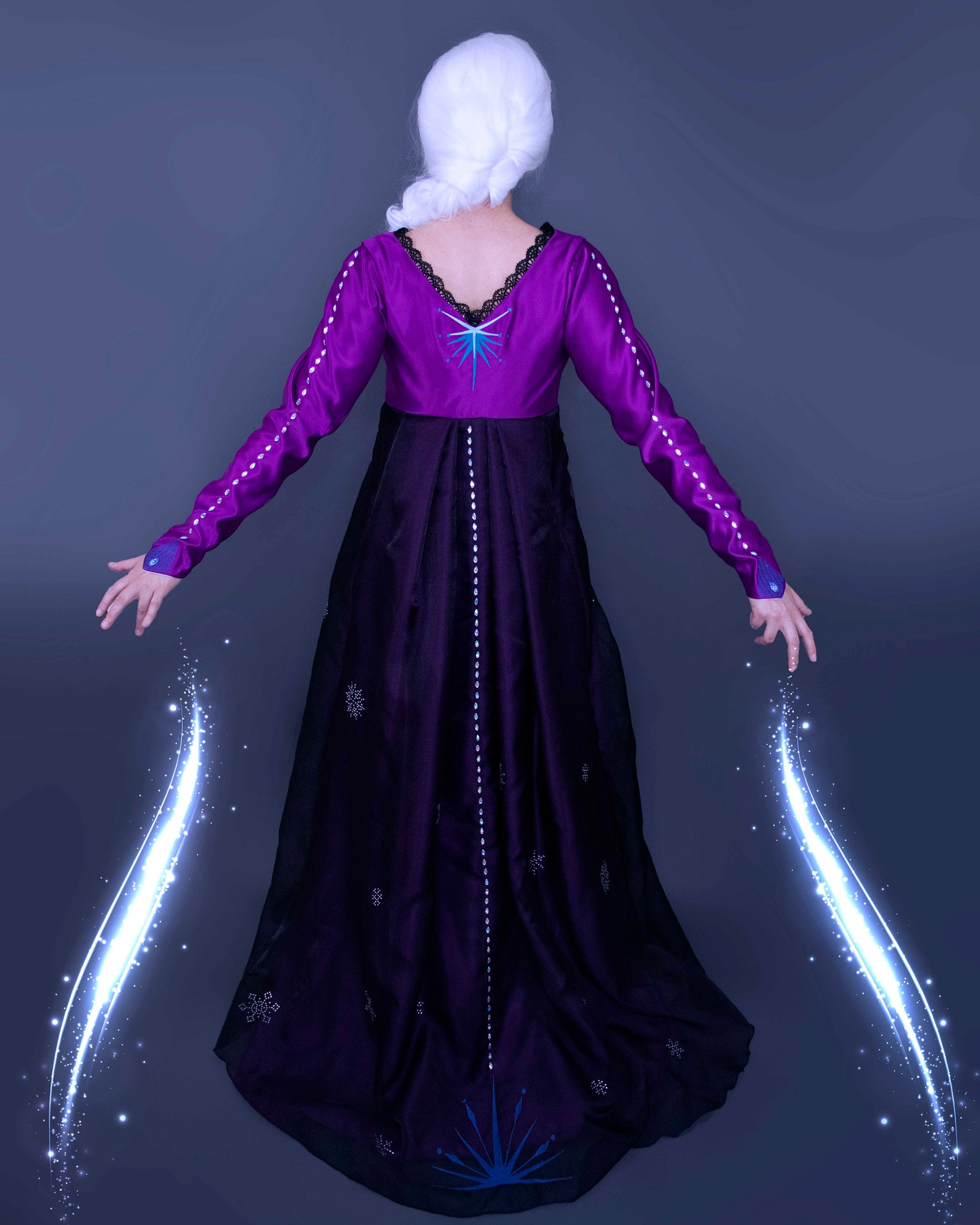 Elsa From Frozen 2 Purple Into the Unknown Dress Downloadable Etsy