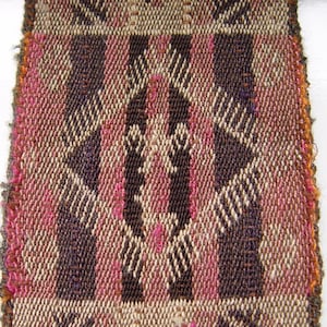 Antique Andean Weaving with Birds, Condors, Alpacas  Antique, Rare Piece ~ Alpaca Wool,  Both Side Images, Unique,  Handwork
