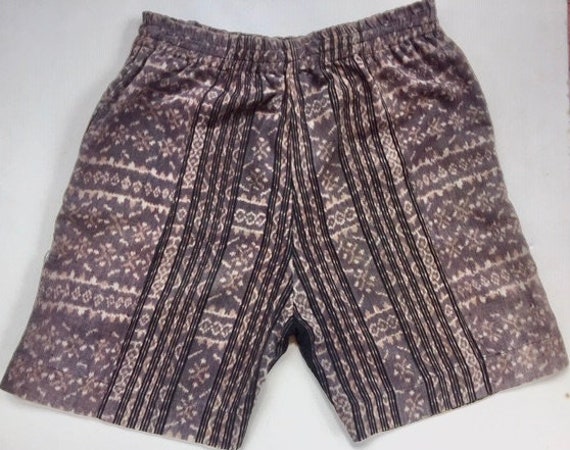Vintage Indonesian Ikat Shorts Soft Hand Woven St… - image 2