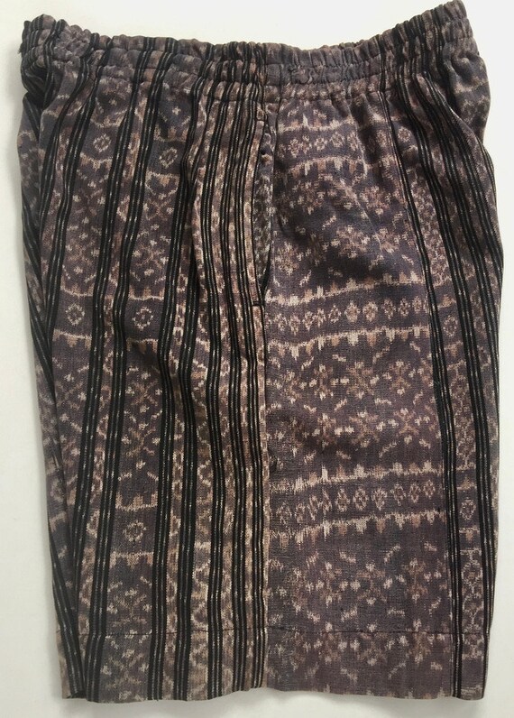 Vintage Indonesian Ikat Shorts Soft Hand Woven St… - image 8