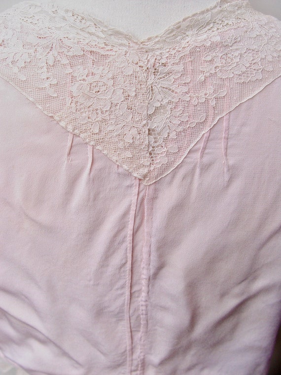 Antique Rare 1940's Hand Stitched Sexy Cotton Lac… - image 9