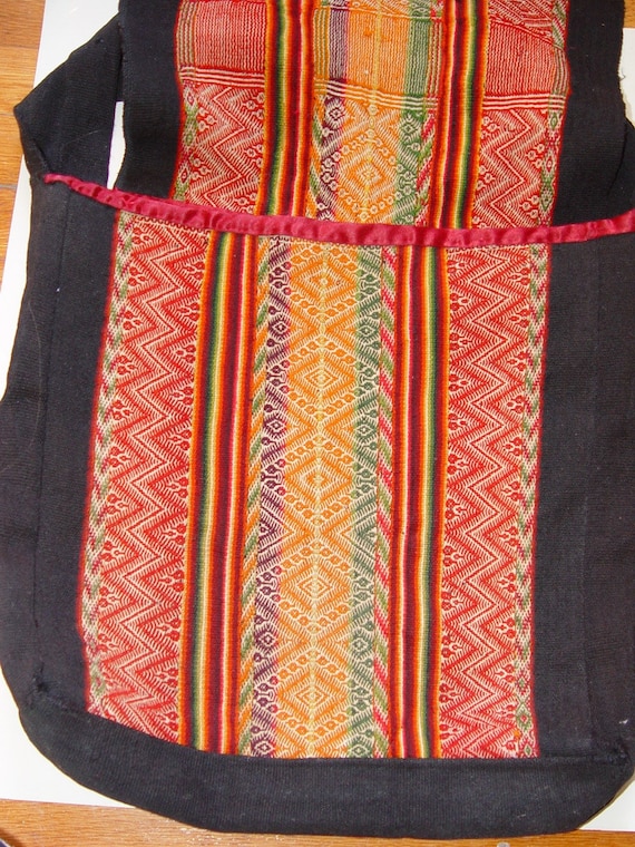 Shoulder Bag, Handmade with a Vintage Peruvian Alp