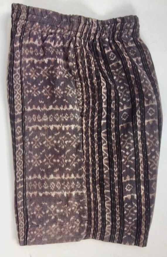 Vintage Indonesian Ikat Shorts Soft Hand Woven St… - image 3