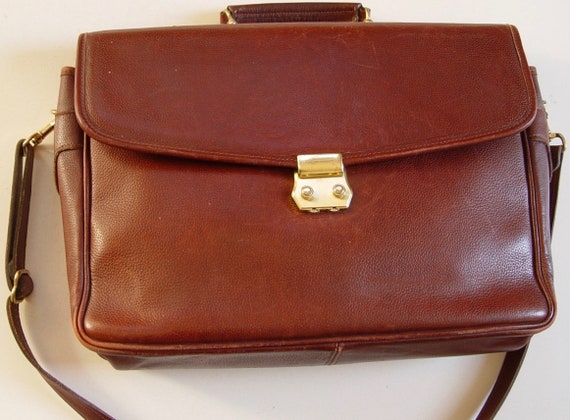 jack georges leather briefcase