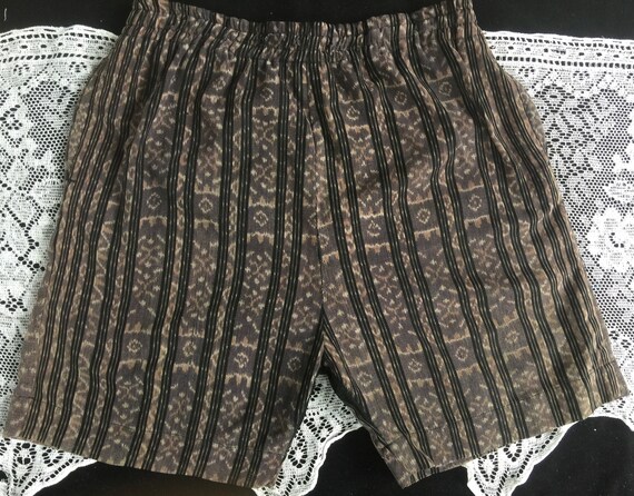 Vintage Indonesian Ikat Shorts Soft Hand Woven St… - image 4