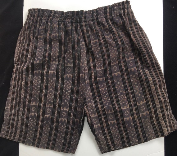 Vintage Indonesian Ikat Shorts Soft Hand Woven St… - image 6