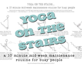Yoga dans les escaliers ! - une routine d'entretien de yoga de 10 minutes en milieu de semaine en utilisant les escaliers comme accessoire
