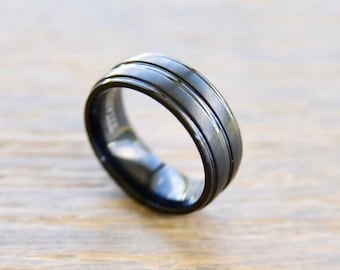 Brushed Titanium promise ring, Titanium wedding ring, Titanium Ring, Men's Titanium Band, Men's Titanium Ring, Titanium Band