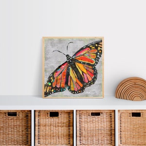 But What If I Fly A Bright, Colorful & Cheerful Monarch Butterfly Collage Fine Art Print for Bedrooms, Kids' Rooms, Nurseries and More. image 3